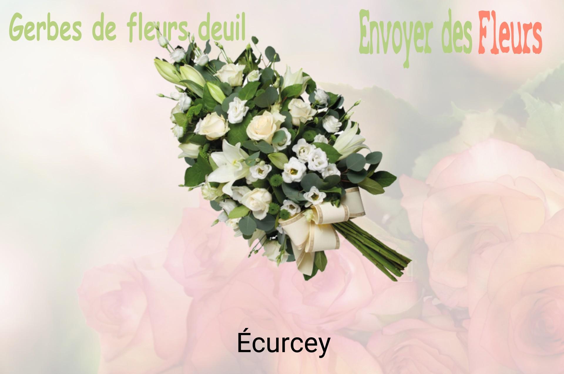 Gerbe de fleurs de deuil livrée à Écurcey